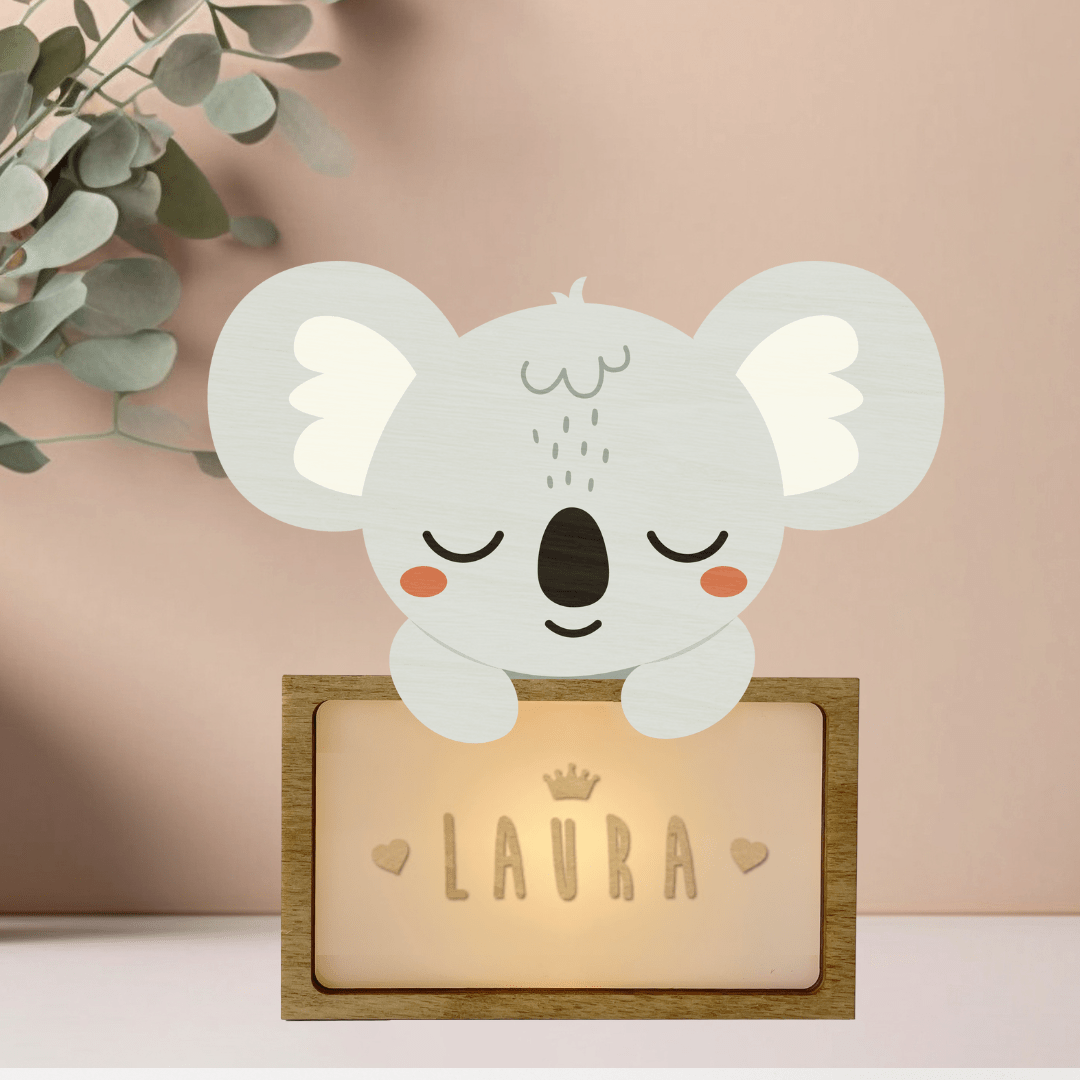 Lampara Infantil Personalizada Koala - Nanetes